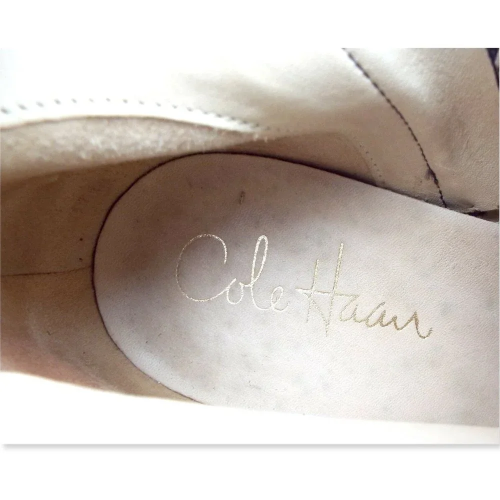 COLE HAAN Nike Air Brown Leather Buckled Bootie Heels 6.5